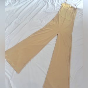 One piece pants set size small mustard yellow